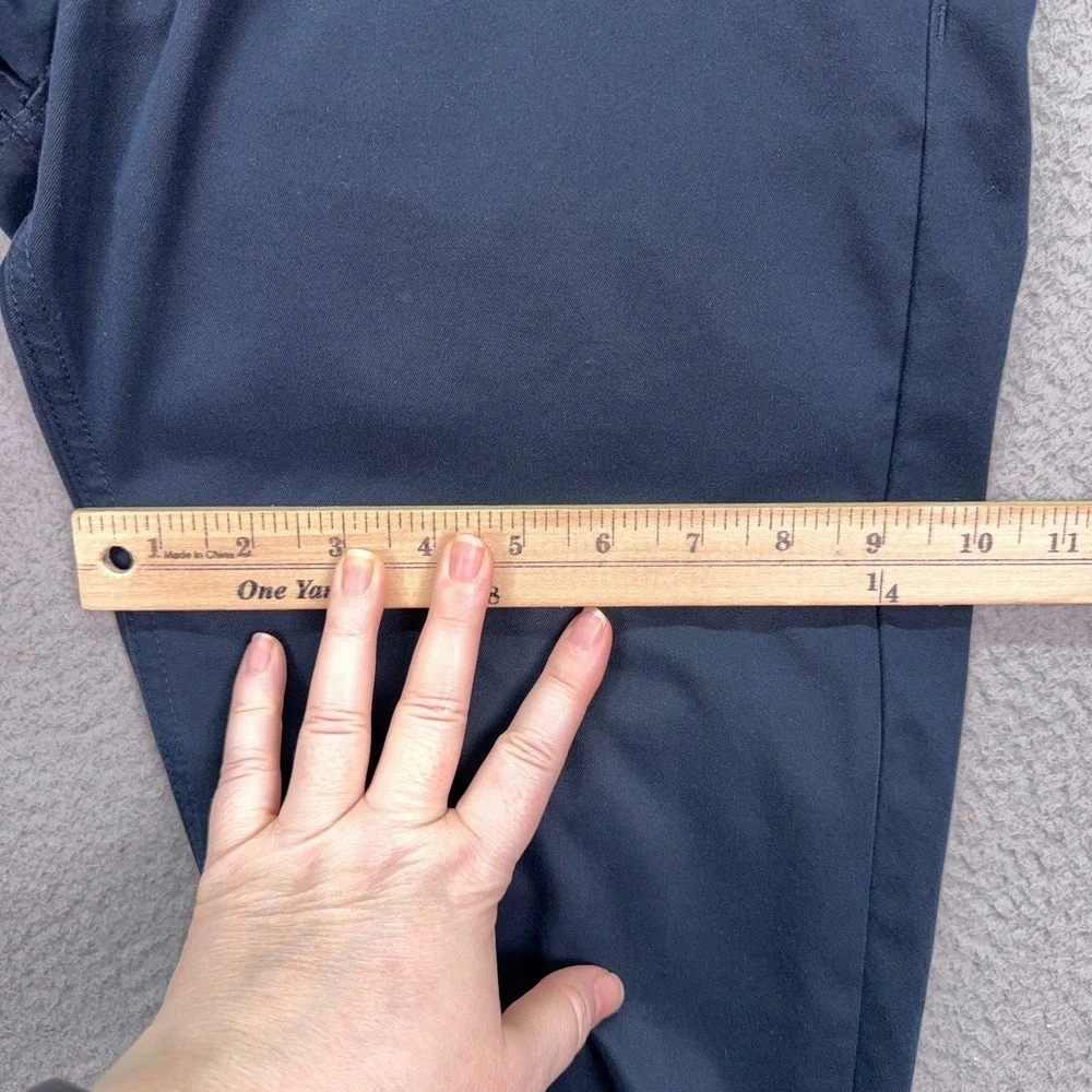Proof Pants Mens 31 Navy Blue Performance Slim Chino Golf Office Business Work